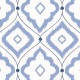 Bungalow Blue-T16051 • Wallpaper • THIBAUT • AZURA