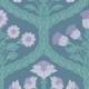 Floral Kingdom - Lilac & Teal on Denim - 116/3011