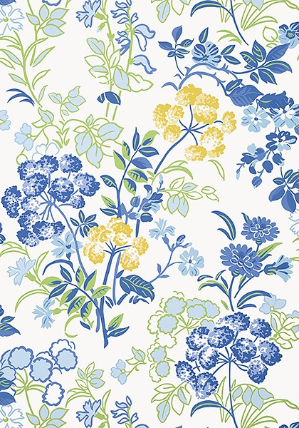 Spring Garden - Blue and White - T14336
